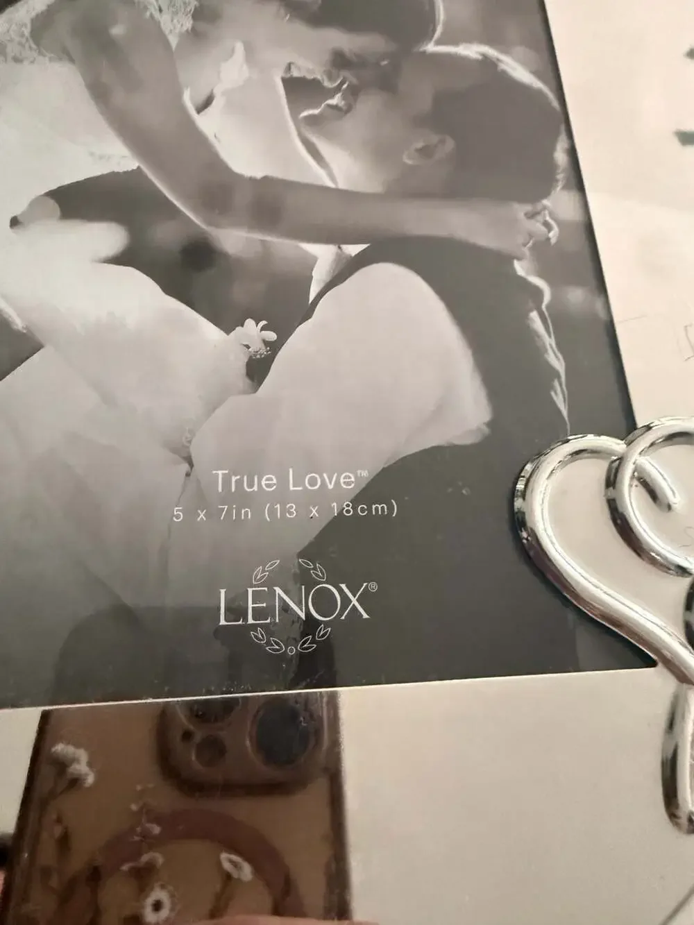 Lenox True Love Silver-Plated 5x7 Picture Frame